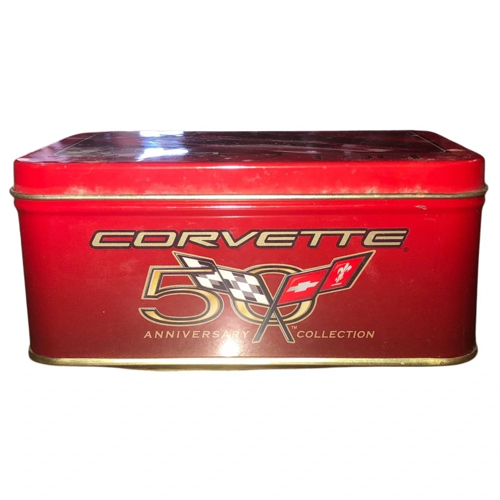 1963 Corvette 50th Anniversary Limited Edition Collectors Tin W/ Two Cars - Picture 7 of 8